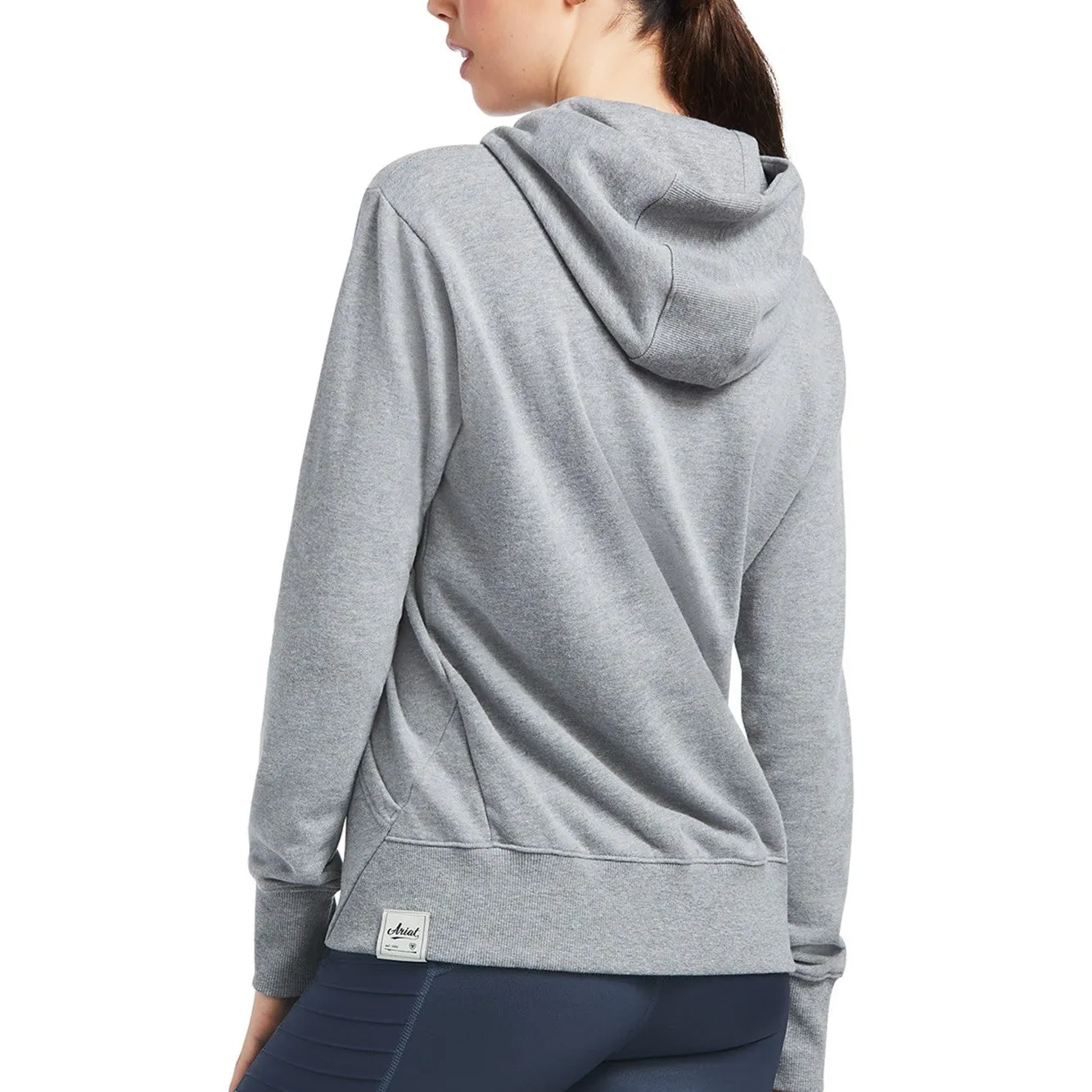 Ariat® Ladies 3D Logo 2.0 Heather Grey Pullover Sweatshirt 10039223