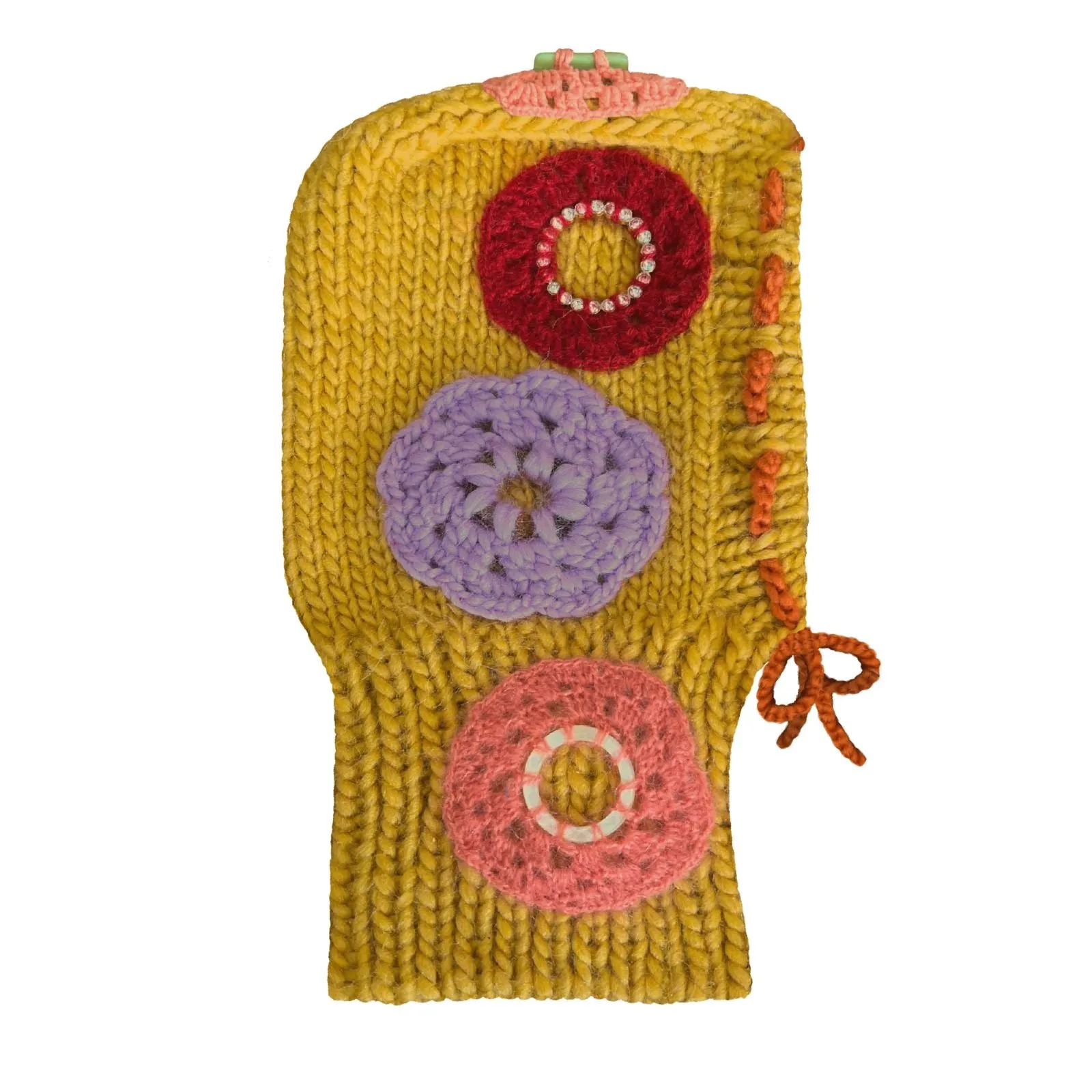 Embroidered Hand Knitted Balaclava