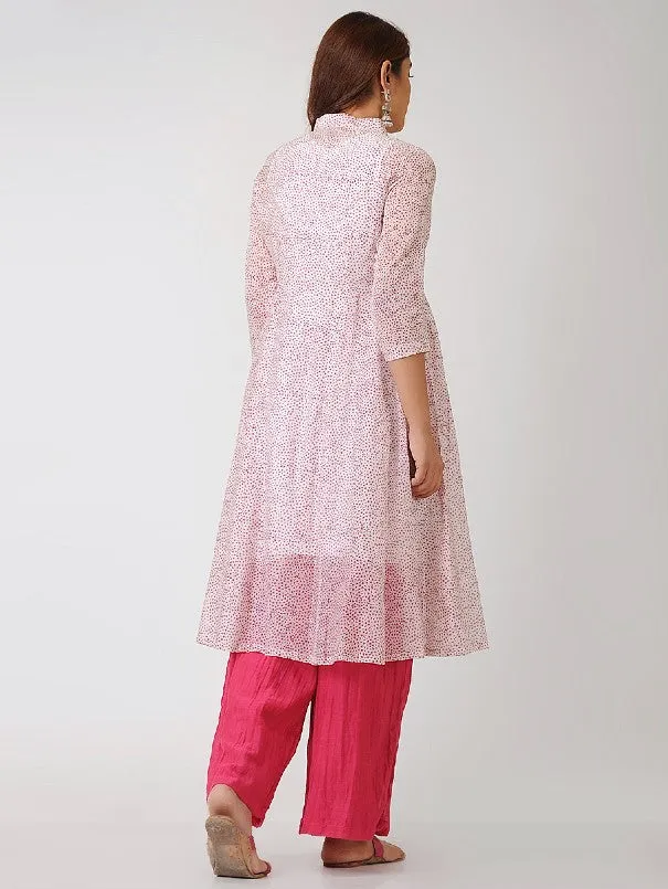 Ivory And Pink Dreamy Kali Dress