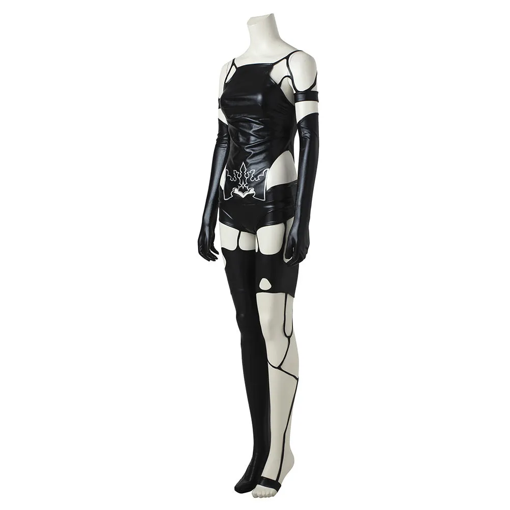 NieR: Automata A2 YoRHa No.2 Type A Women Black Suit Party Carnival Halloween Cosplay Costume