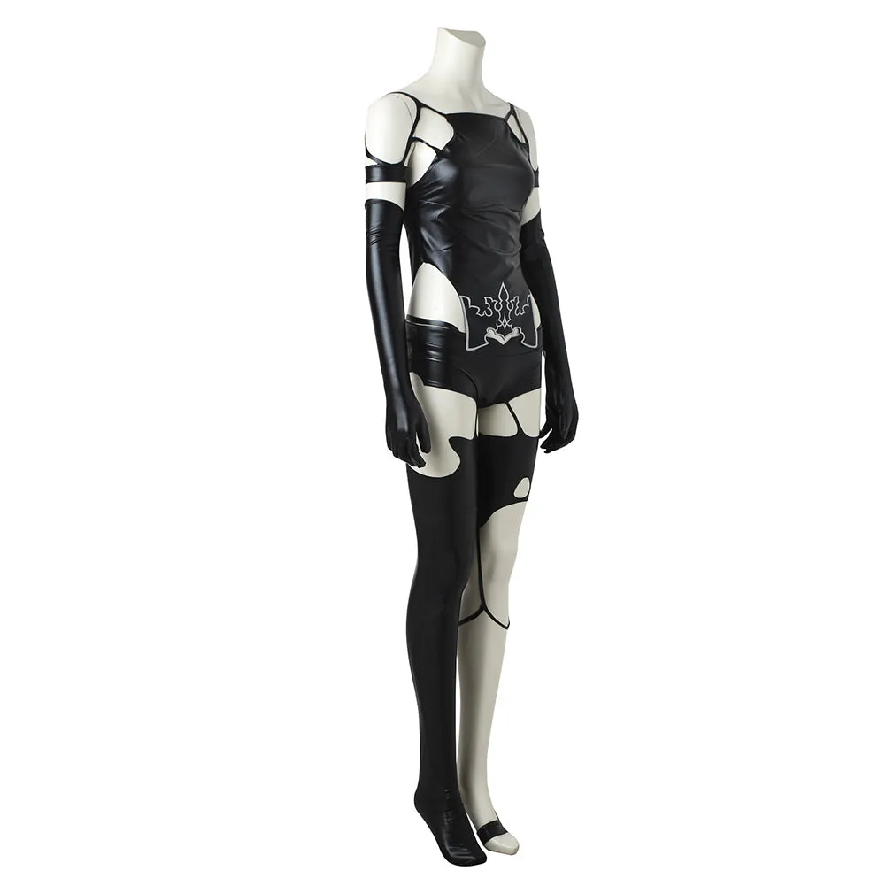 NieR: Automata A2 YoRHa No.2 Type A Women Black Suit Party Carnival Halloween Cosplay Costume