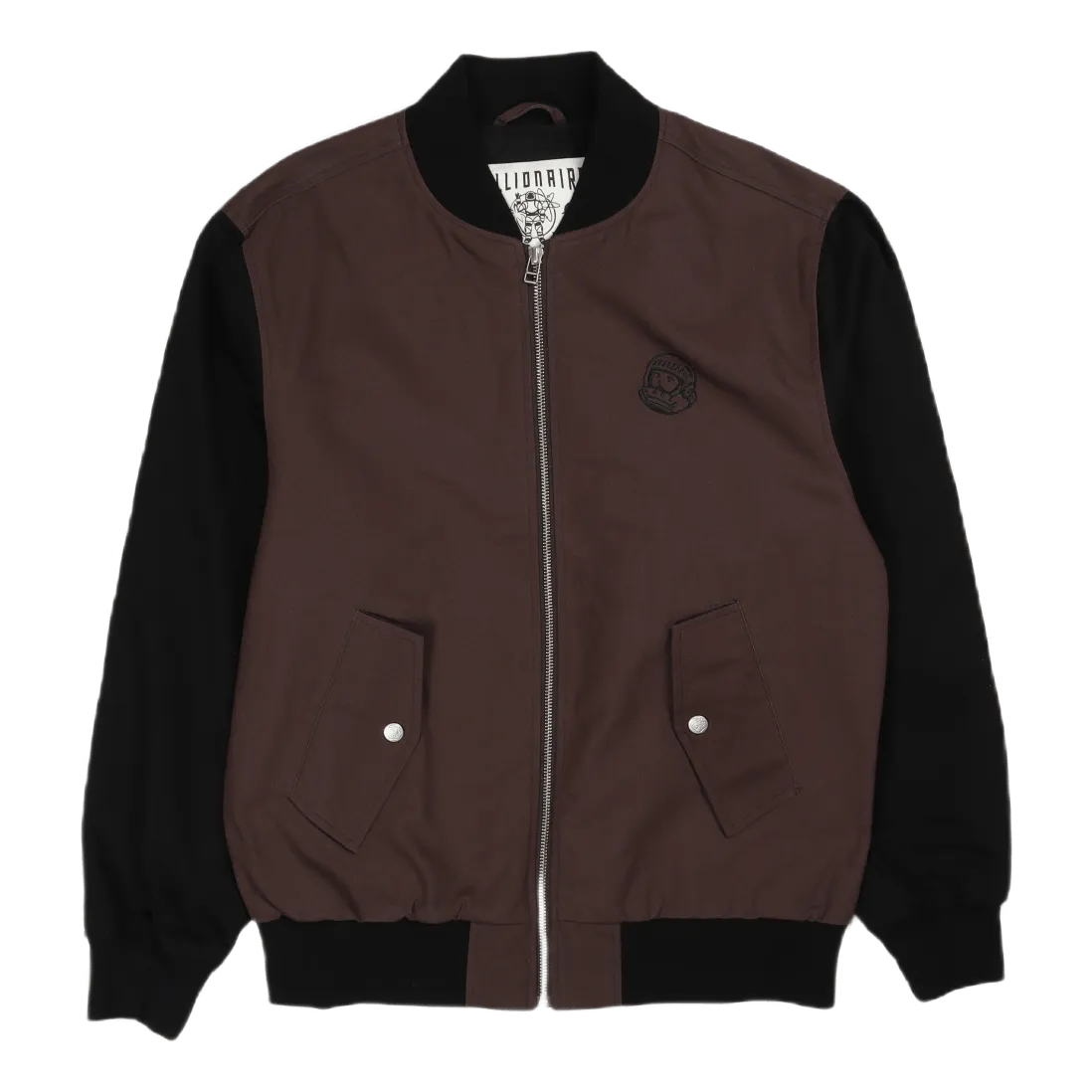 Stencil Logo Bomber Jacket Grey