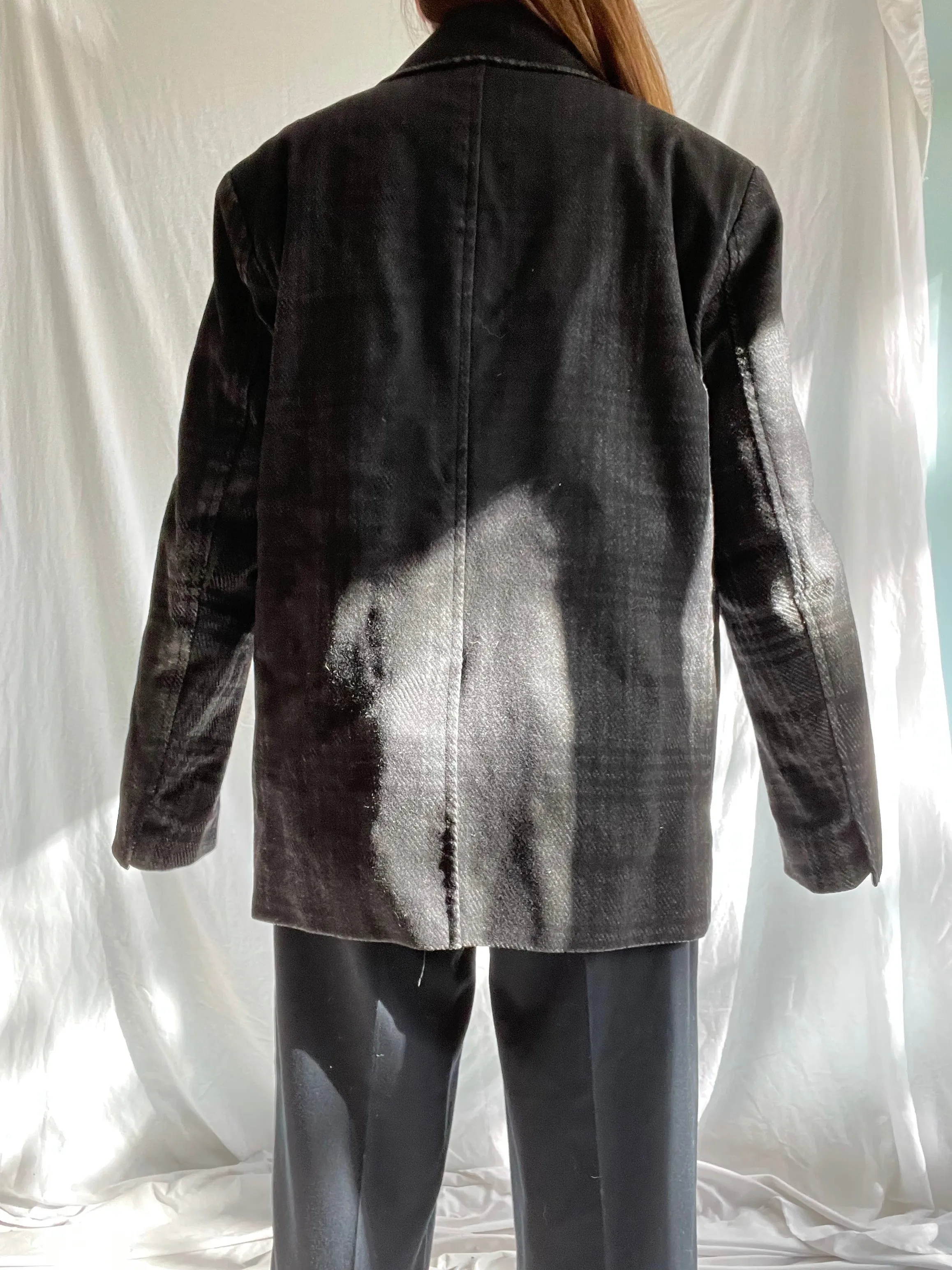 Theory Menswear Tanker Peacoat in Bolkar Wool-Blend - L/XL