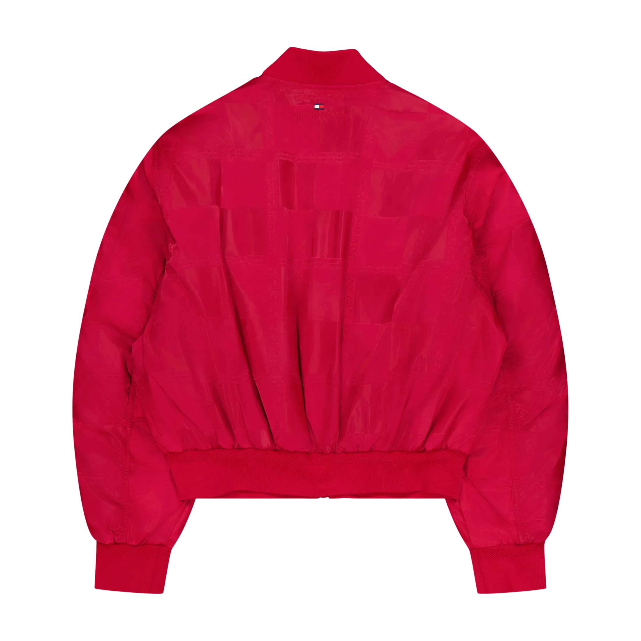 Tjcu Jacquard Boxy Bomber Jack Medium Red