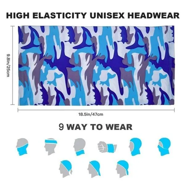 Versatile Neck Gaiter & Headband – Unisex Sun Protection Wear