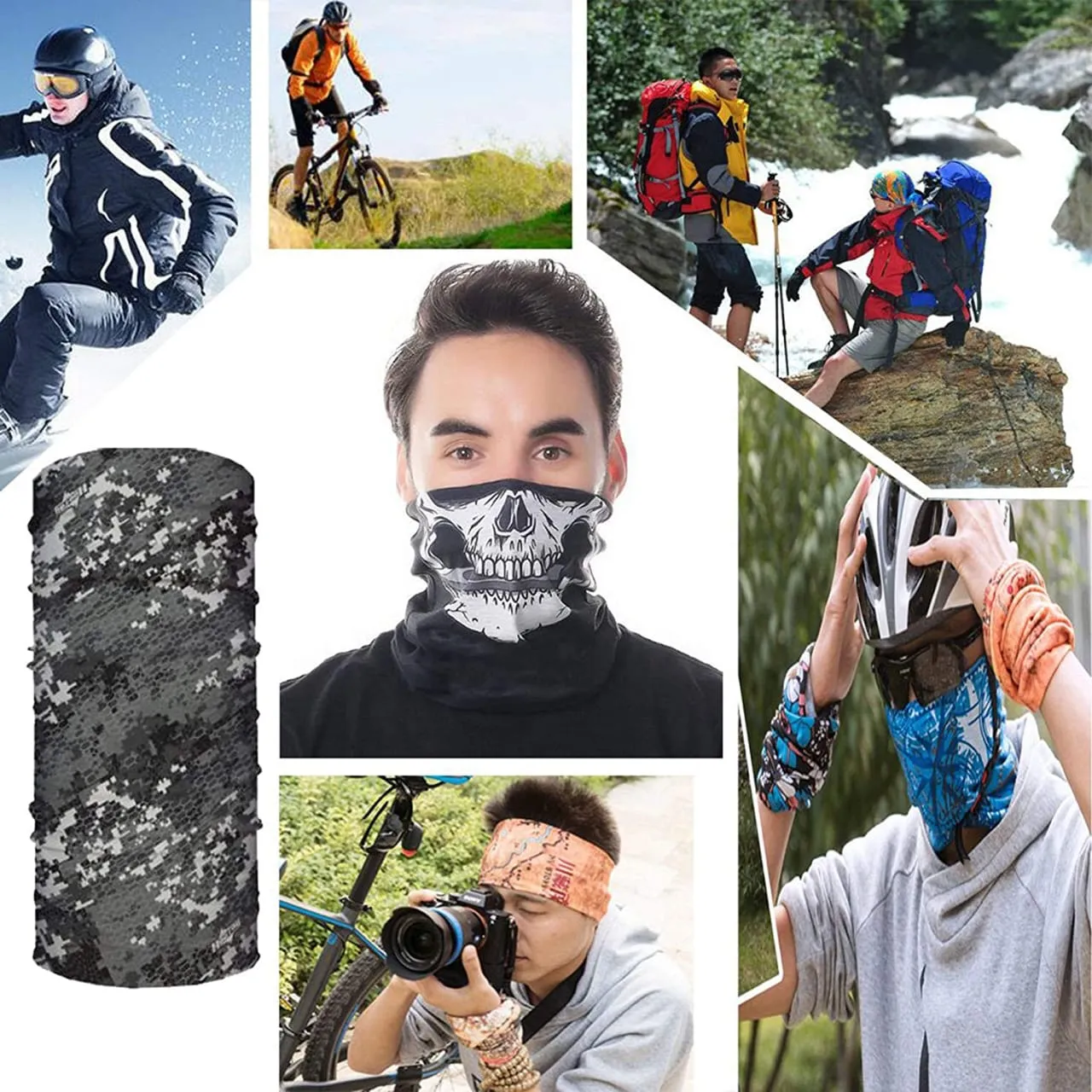 Versatile Neck Gaiter & Headband – Unisex Sun Protection Wear