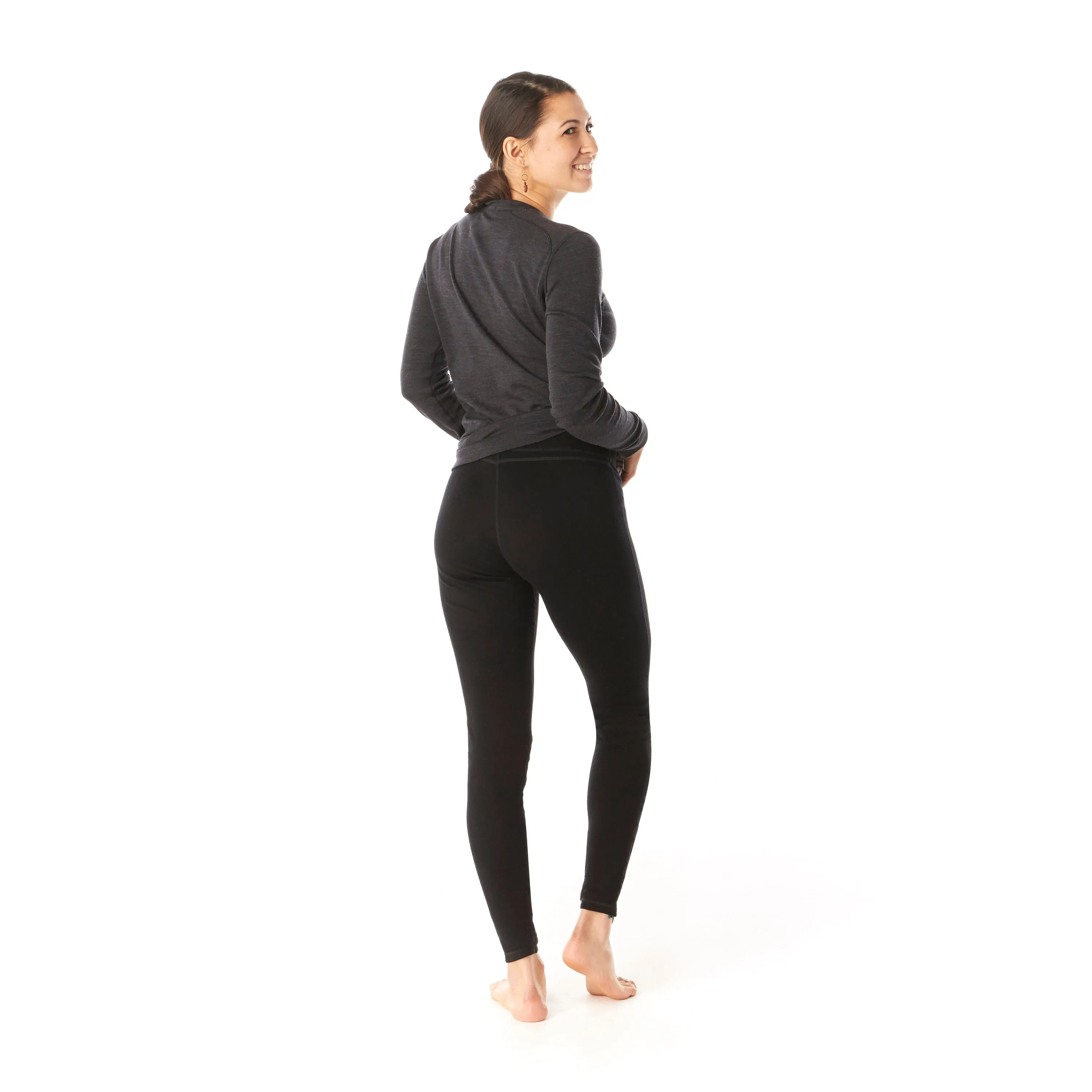 Women's Classic Thermal Merino Base Layer Bottom - Black
