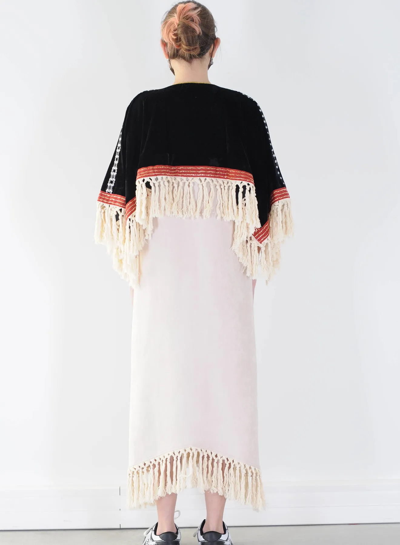 Youths in Balaclava Fringe Dress (Cream)