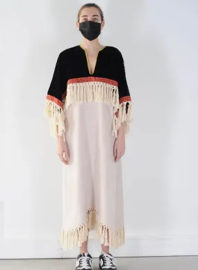 Youths in Balaclava Fringe Dress (Cream)